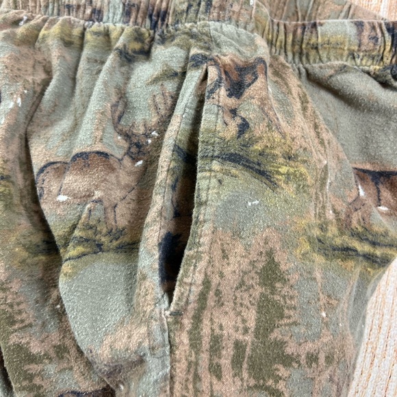 Vintage Original Cold Storage Pajama Pants Pockets Whitetail Deer Size Large T - Picture 8 of 8